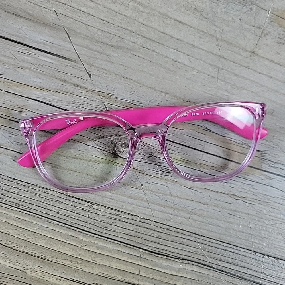 Ray-Ban‎ Junior RB 1631 3976 Eyeglasses Frames Only 47-16 130mm Transparent Pink